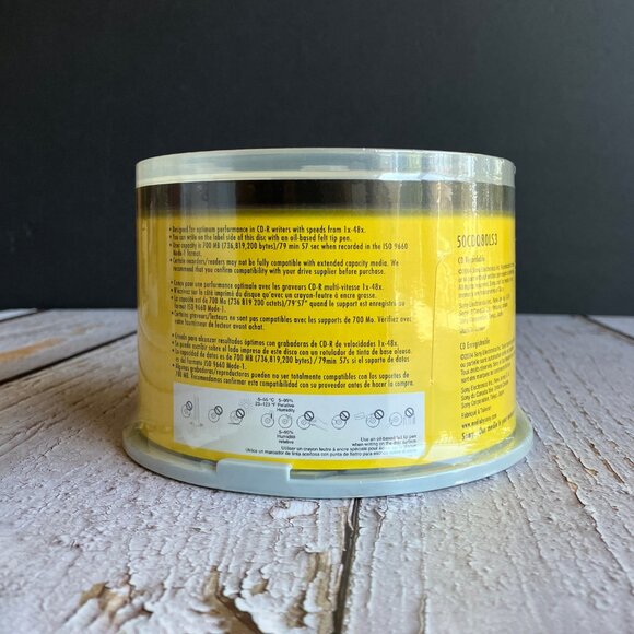 SONY Blank CD-R 700 MB 80 Min 1x - 48x High Speed 100 (2x50) discs 💿 - Picture 4 of 6